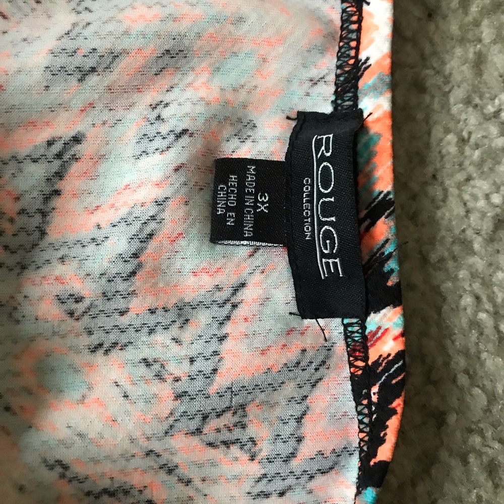 Bright Patterned Strapless Dress - image 3